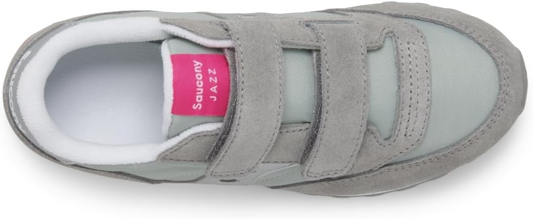 Детские кроссовки Saucony Jazz Double Hook Loop для унисекса, розовый/серый — фото 4