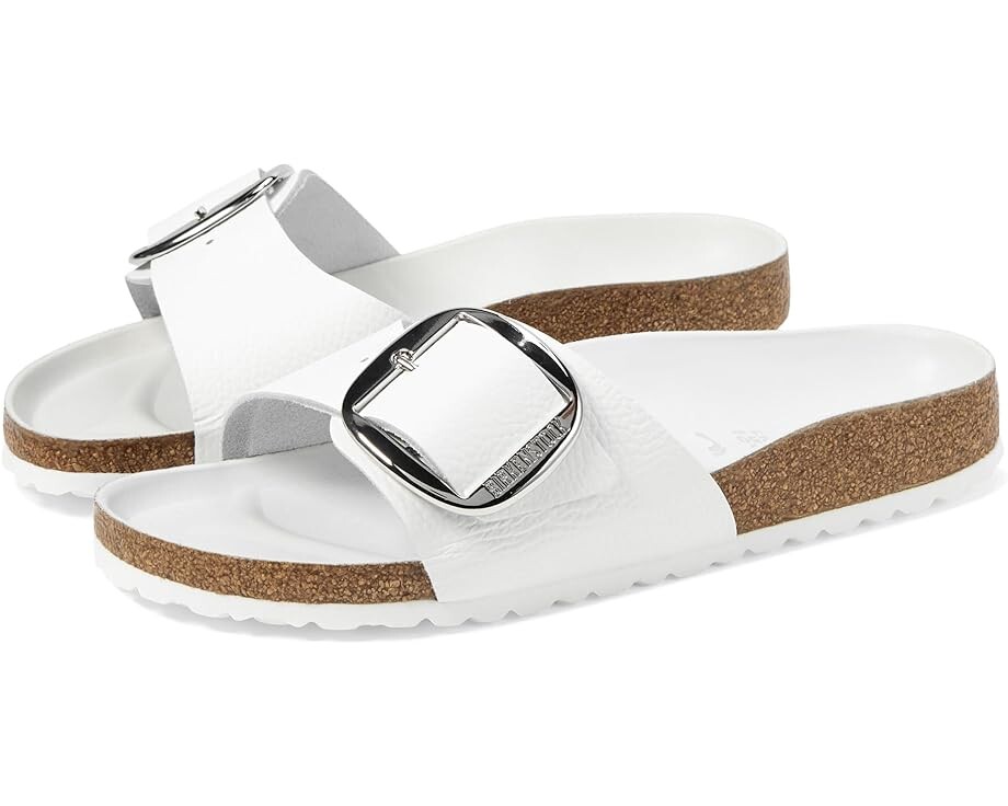 

Сандалии Birkenstock Madrid Big Buckle - Leather, цвет White Leather