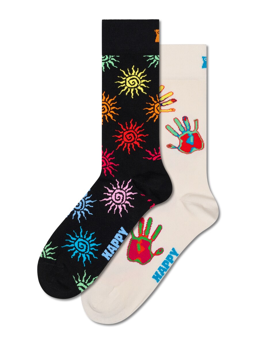 

Носки Happy Socks Summer Swirl, цвет Black/Off white