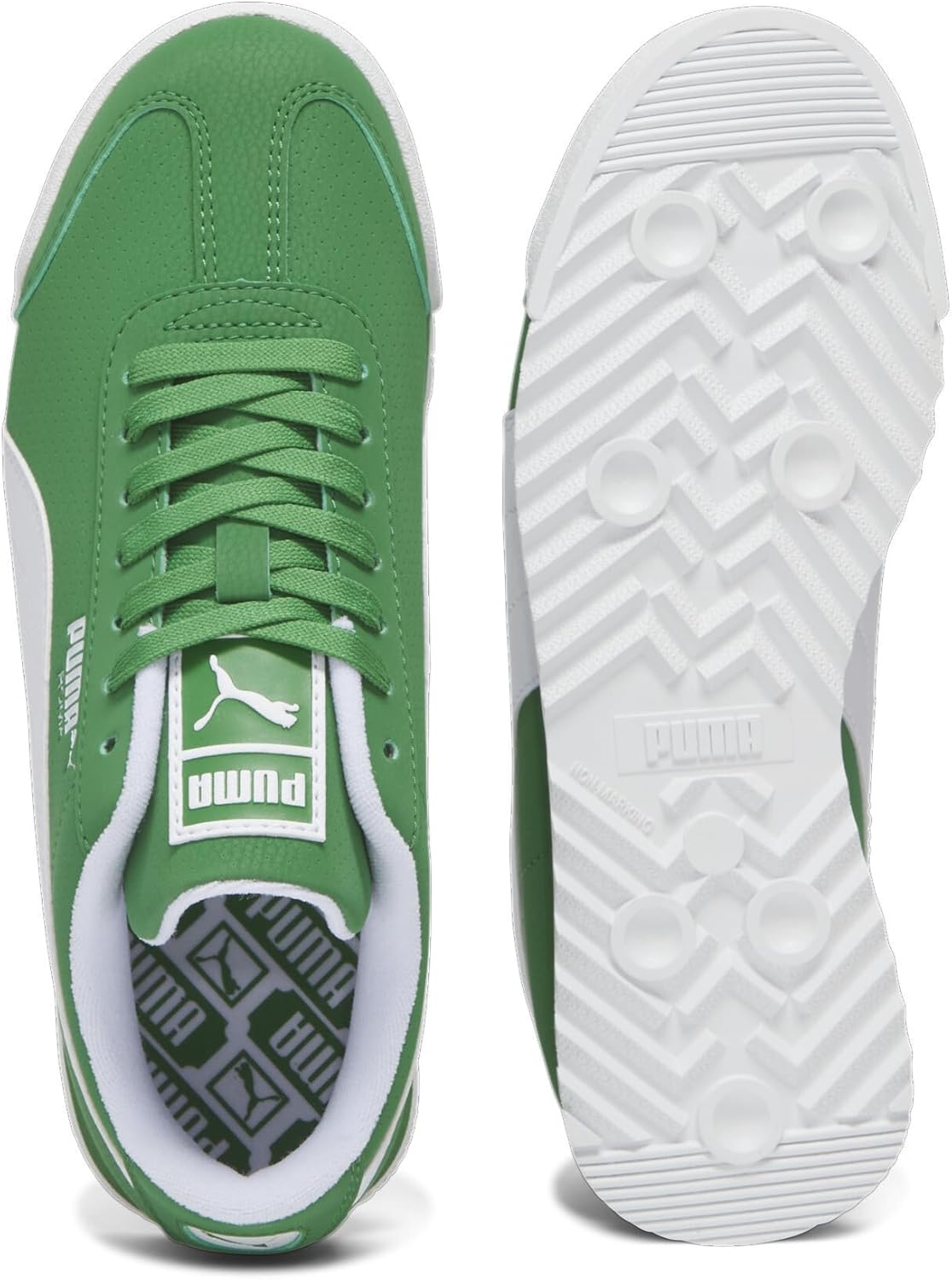 Детские кроссовки Puma Unisex-Child Roma (для детей постарше), зеленый — фото 2