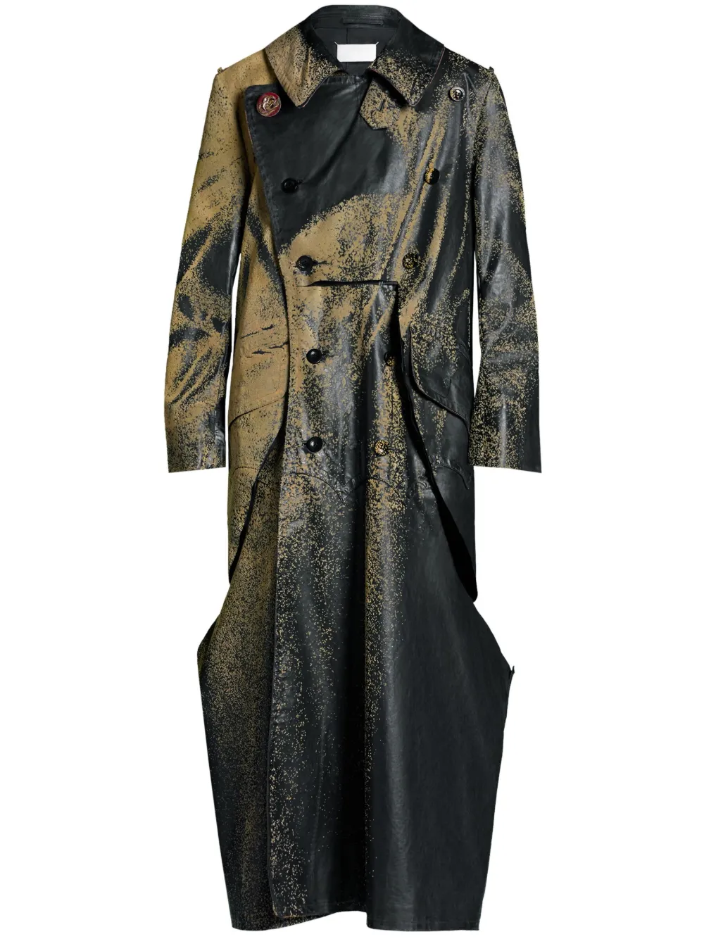 

Тренч Sandstorm с эффектом разбрызганной краски MAISON MARGIELA, черный