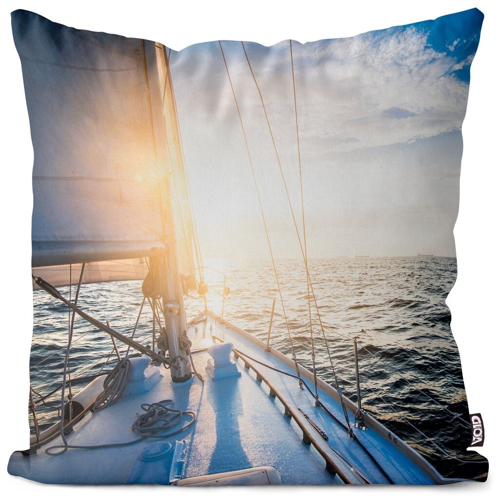 

VOID Yacht Парусная путешествия Морская подушка Чехол Полиэстер Водонепроницаемая уличная внутренняя подушка Размер: 80 x 80 см