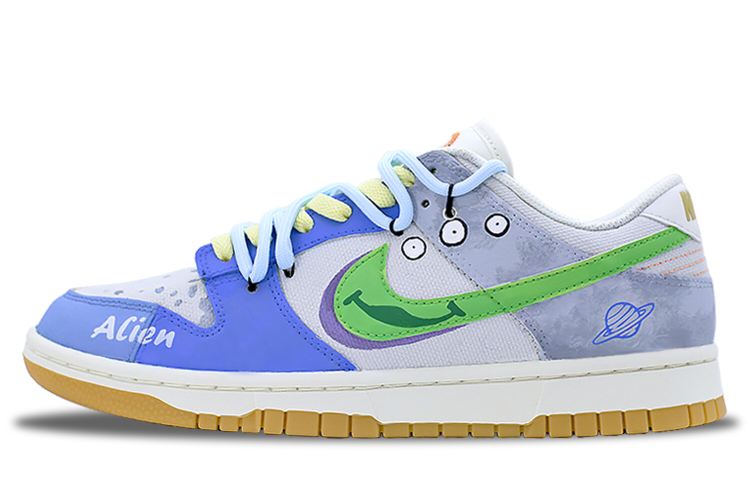 

Кроссовки Nike Dunk Skateboarding Shoes Unisex Low-top Gray, зеленый