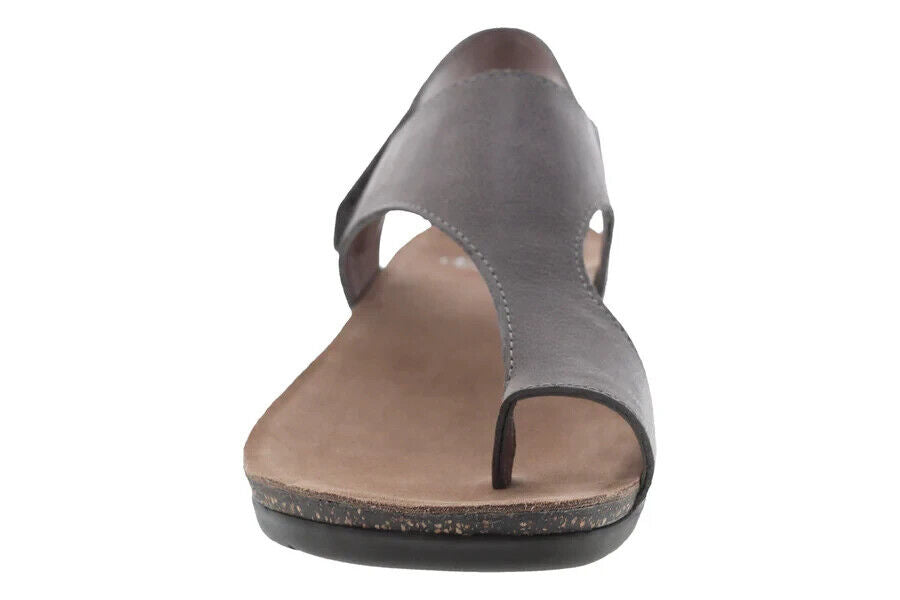 Женские сандалии Dansko Reece на ремешках, размер US 5.5-6, цвет Stone Burnished Leather, модель RHS2976, серый — фото 3