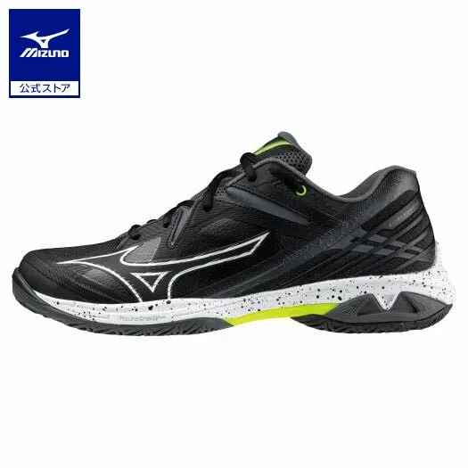 Кроссовки для бадминтона «Wave Claw 3 Wide» от Mizuno, Black X White X Yellow