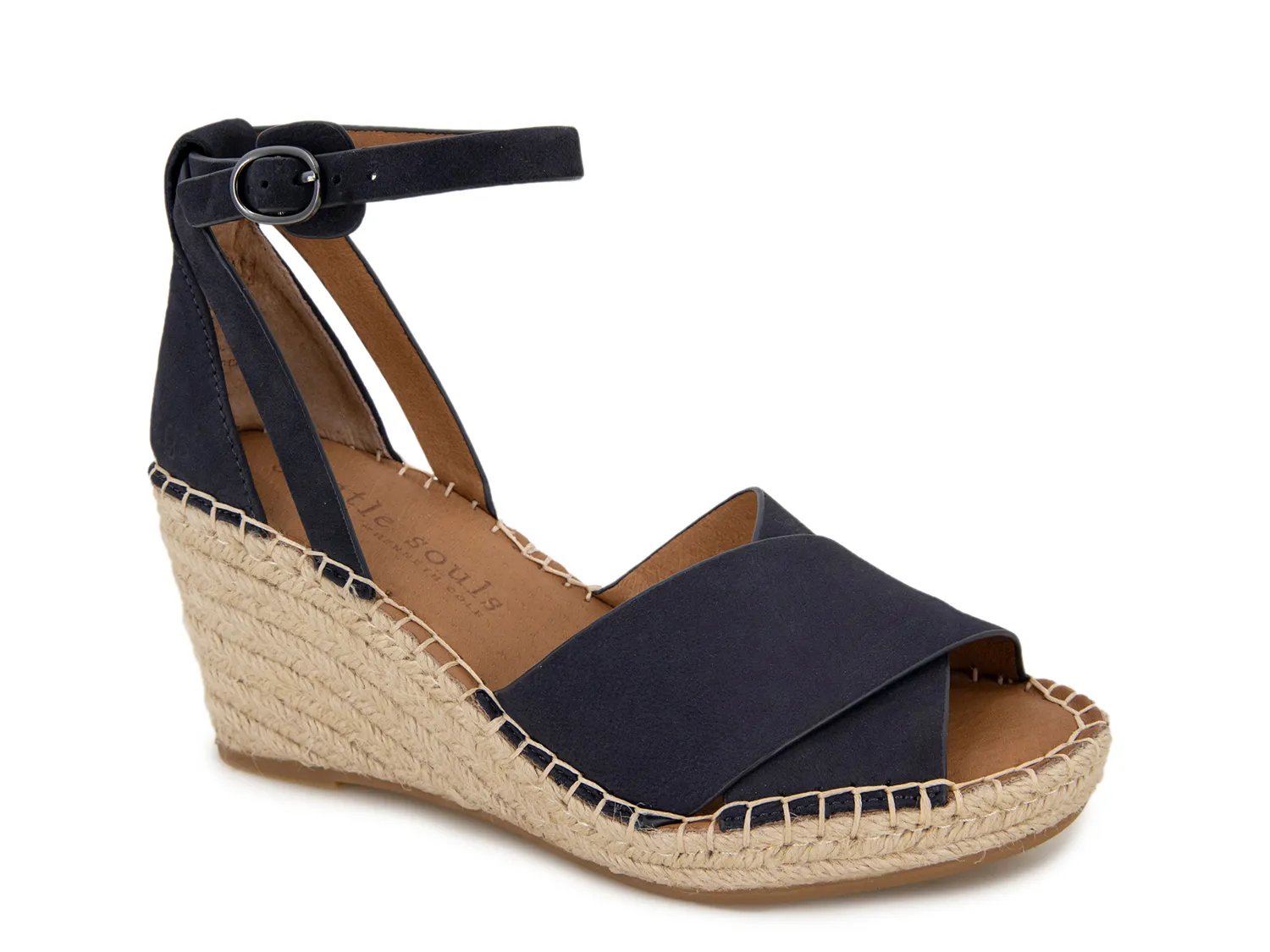 Сандалии Gentle Souls by Kenneth Cole Charli Wedge Sandal, темно-синий