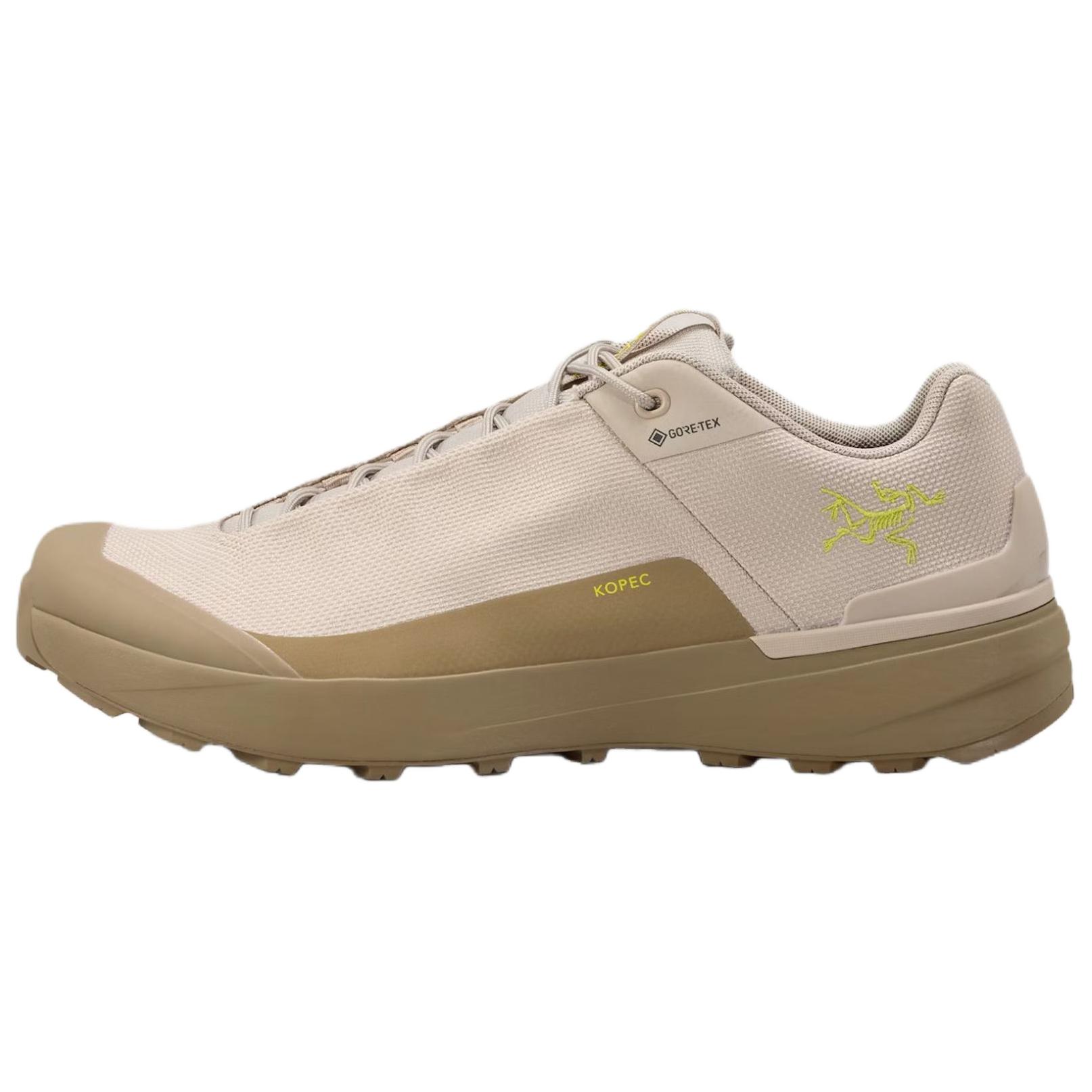 

Arcteryx Мужские кроссовки Kopec GTX с амортизацией, водонепроницаемые и дышащие, с низким верхом, бежево-коричневые
