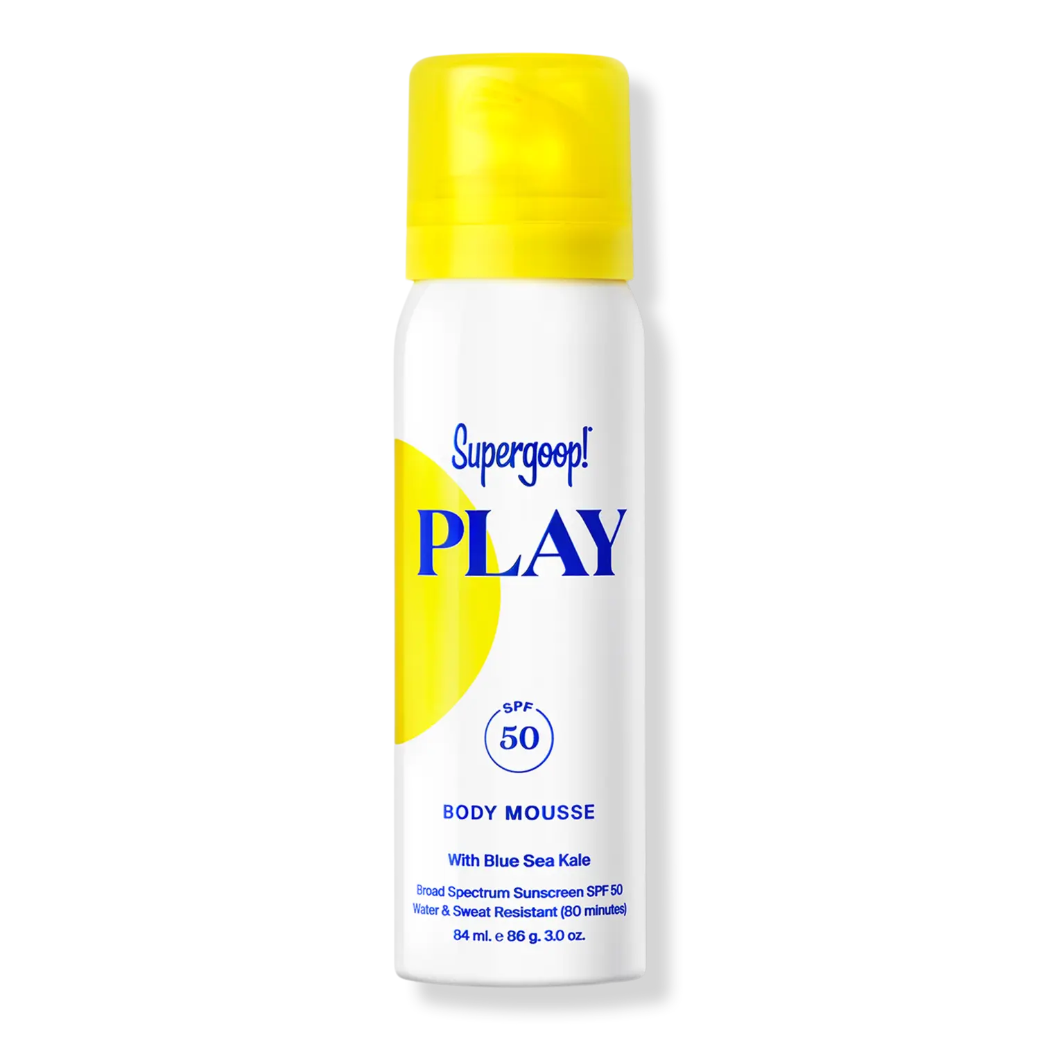 

Мусс для тела PLAY с солнцезащитным фактором SPF 50 Supergoop!, 3.0 oz