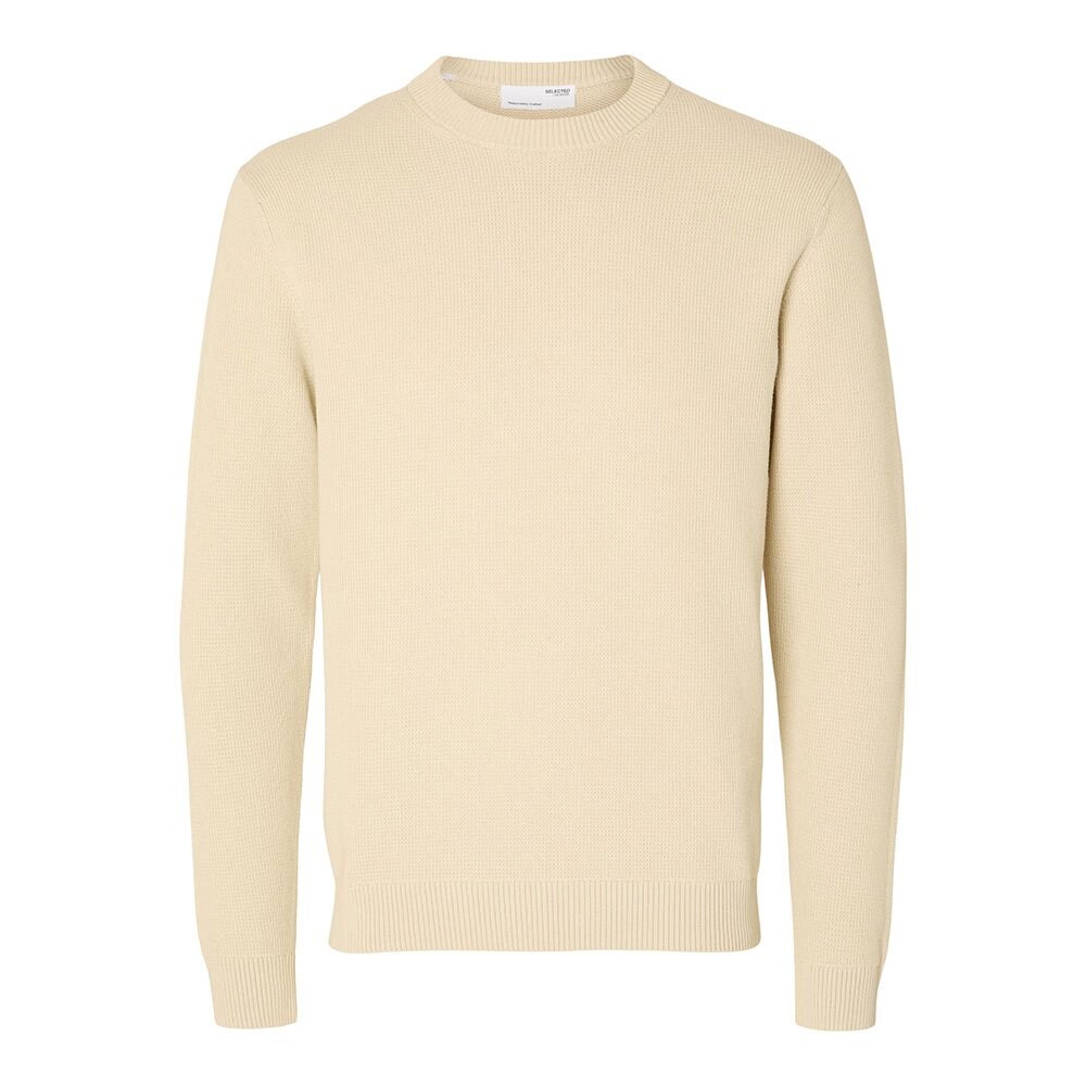 

Свитер Selected Dane Crew Neck, бежевый