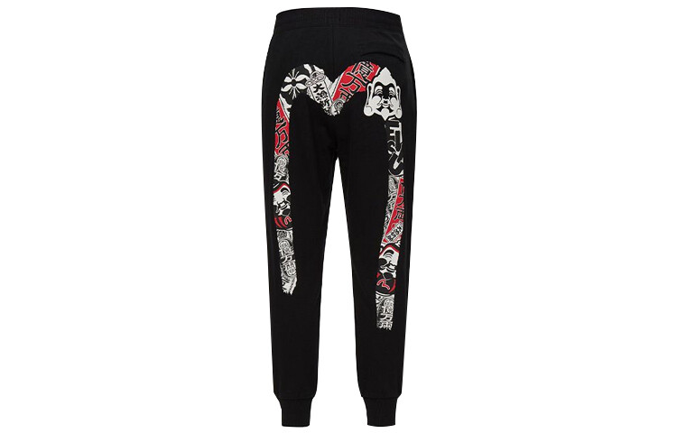 

Трикотажные спортивные штаны мужские черные Evisu, черный