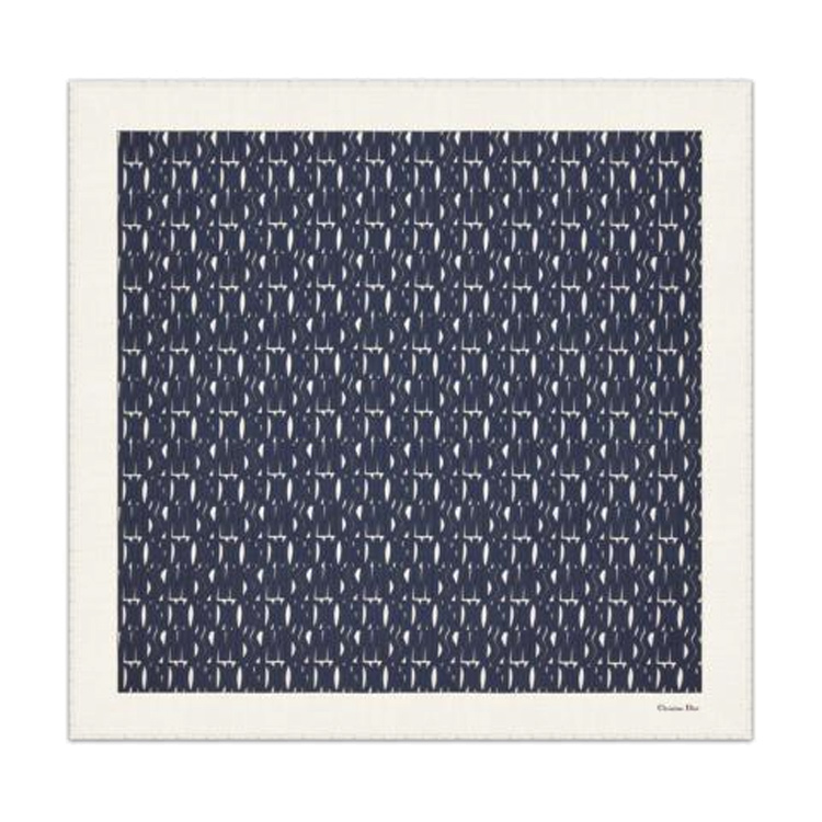 

DIOR Шарфы для женщин из шерсти, кашемира и шелка, синие