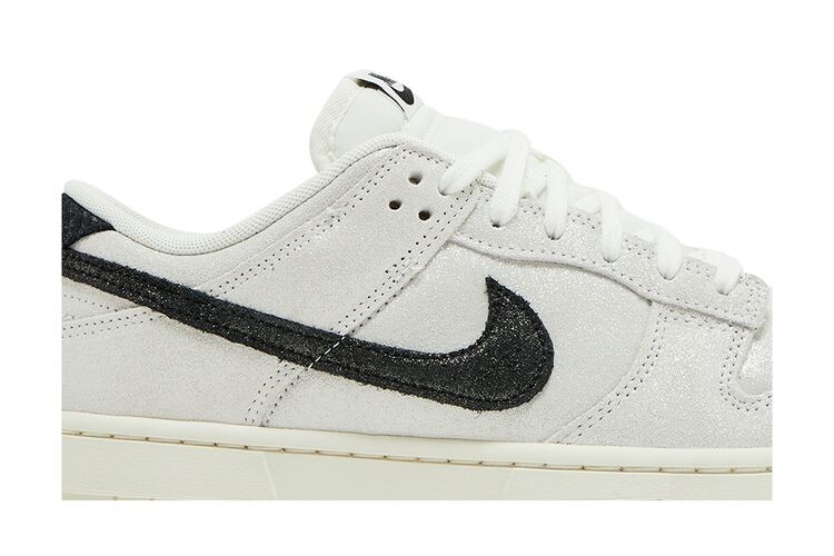 Кроссовки Nike Wmns Dunk Low SE White Glittery Suede, белый — фото 2