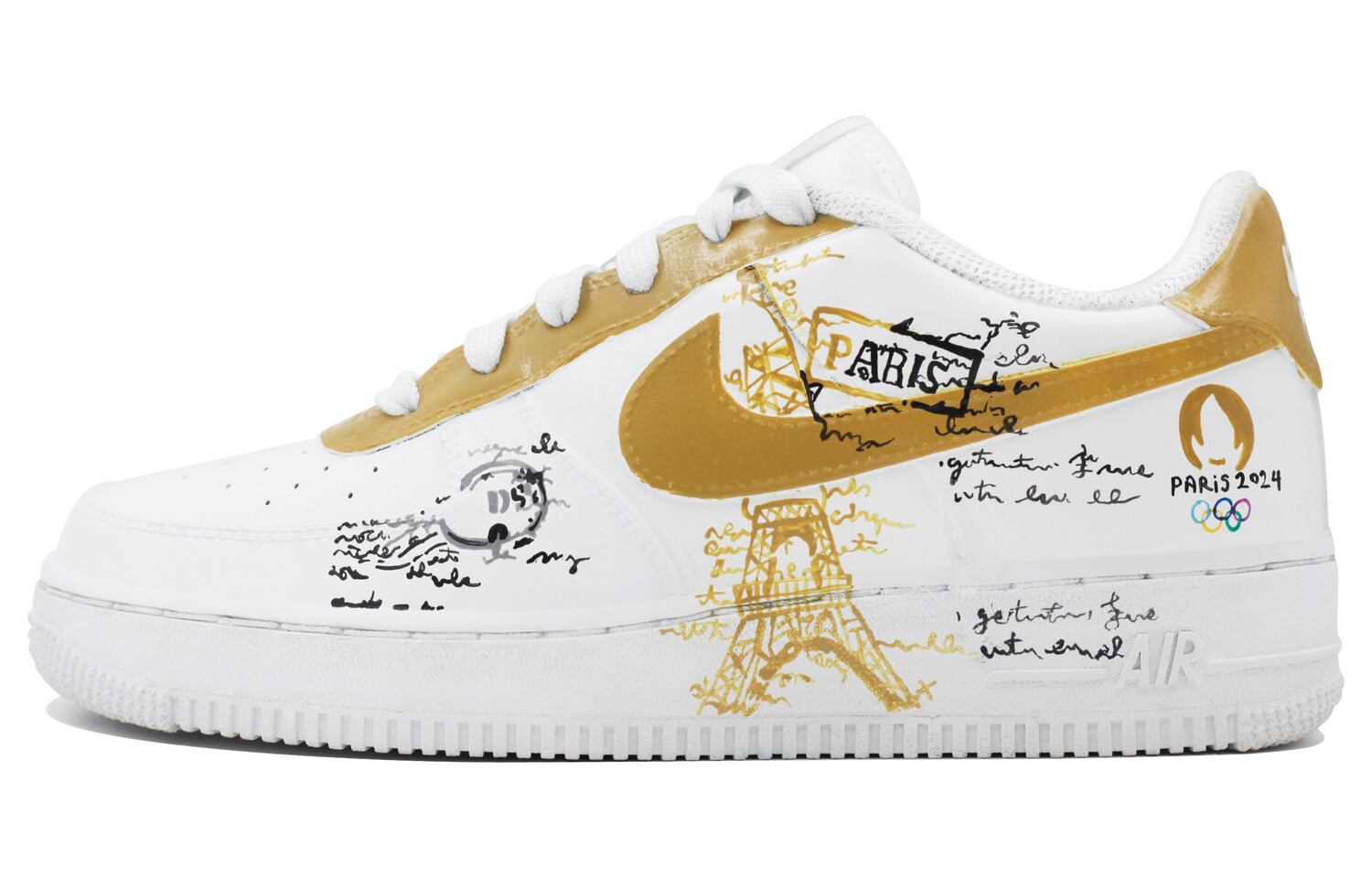 

Кроссовки Nike Air Force 1 Skateboarding Shoes Unisex Low-top Yellow, белый