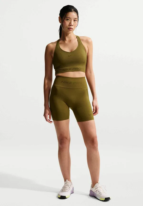 W np df smls hr 5in короткие леггинсы Nike Performance, Olive Flak