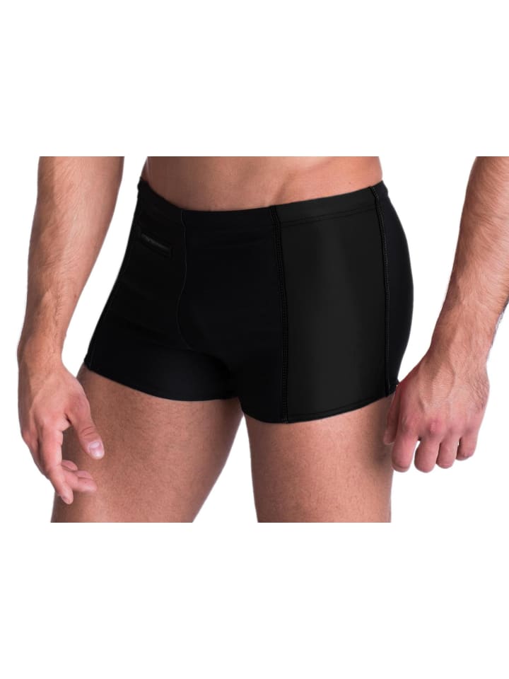 

Мужские плавки Aquarti с карманом на молнии, черные