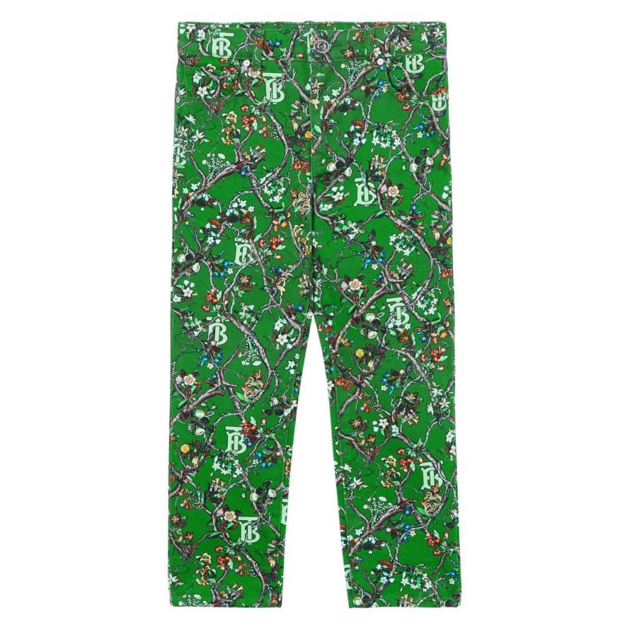 

Джинсы Burberry Kids с монограммой, мультиколор