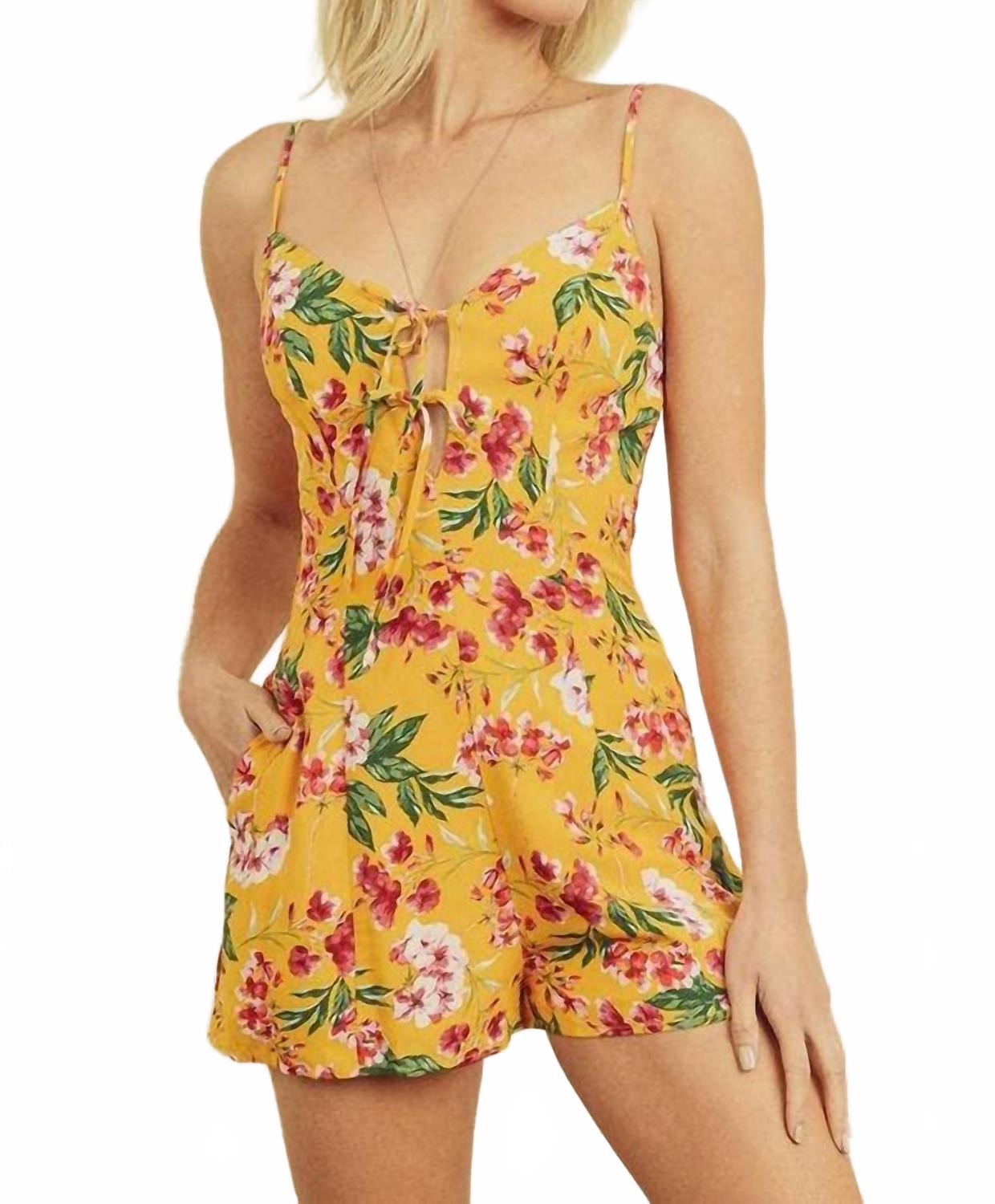 

Ромпер Aloha Sunshine в желтом цвете DRESS FORUM
