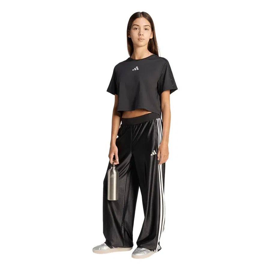 Детские спортивные штаны adidas JG Glam Pant, Черный — фото 4