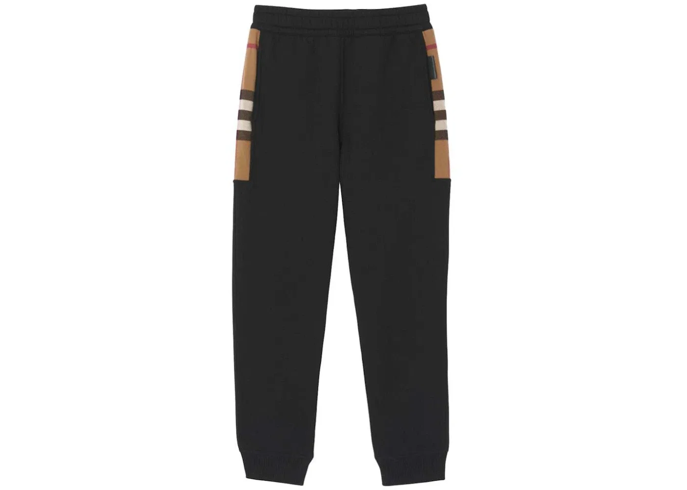 Мужские спортивные штаны с принтом Milo Cotton-Blend Check Panel Burberry, Black
