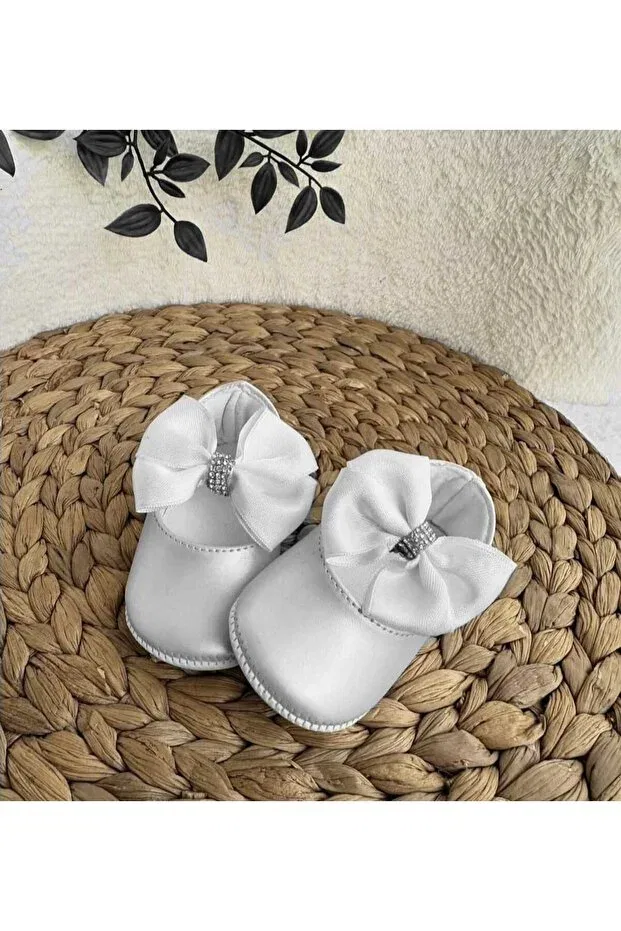 Детские пинетки для девочек с принтом Hira Kids Collection, White