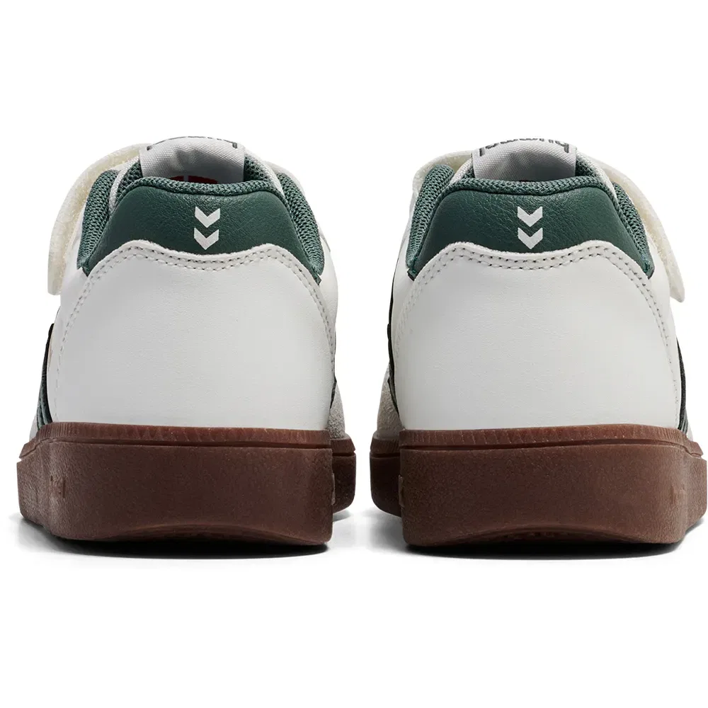 Детские кроссовки для девочек с липучкой Handball Perfekt SP JR Hummel, White — фото 4
