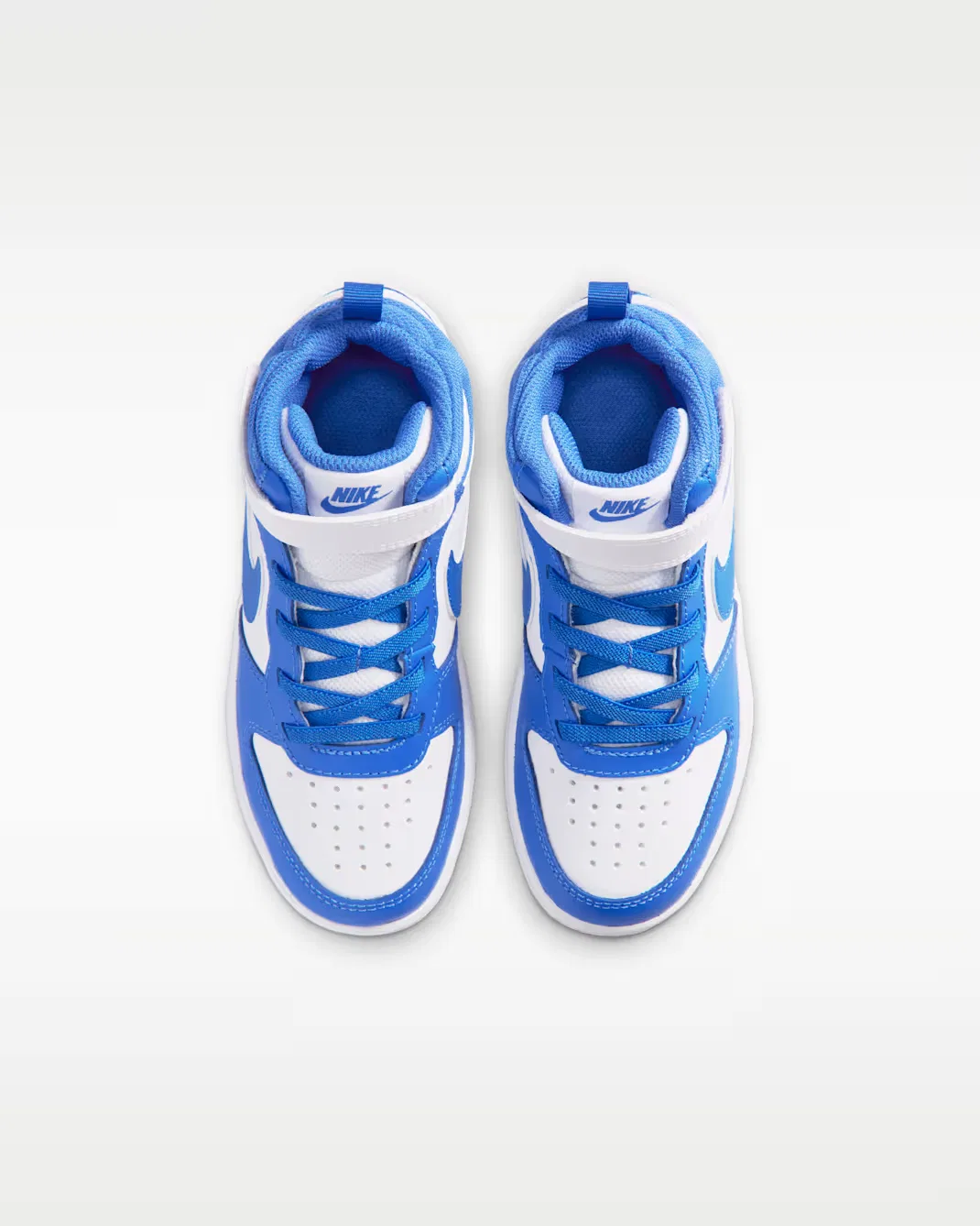 Детская обувь Nike Court Borough Mid 2, White/Blue Crystal/White/Blue Crystal — фото 4