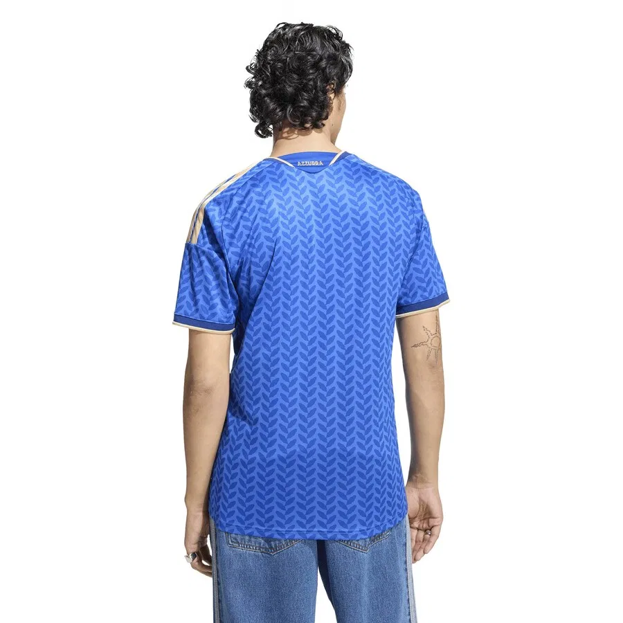 Футболка ADIDAS PERFORMANCE 'Italy 26 Home' синего и лазурного цвета — фото 4