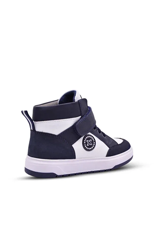 Детские ботинки для мальчиков с ортопедической стелькой Albert Kids A More, Navy Blue — фото 4