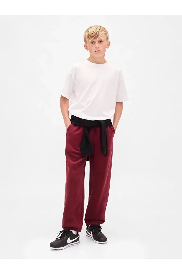 Детские спортивные штаны для мальчиков с принтом Vintagesoft Baggy Gap, Red-004