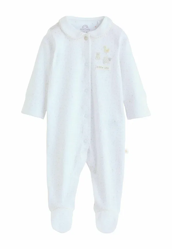 Комплект пижамный из 3 предметов с принтом, Regular fit - 3 pack - sleep suit, Next, белый воротник — фото 4