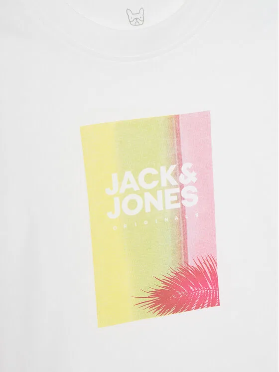 Футболка regular fit Varenna Jack & Jones Junior, белый — фото 3