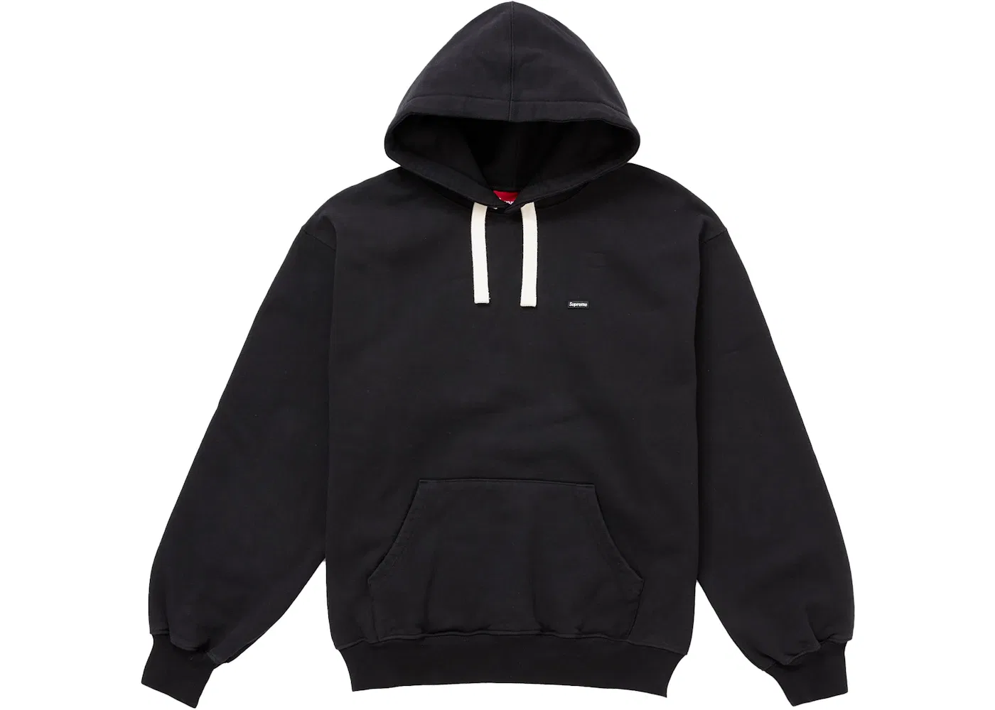 Мужской худи с капюшоном и шнурком Supreme Small Box Drawcord Hooded Sweatshirt SS26 Supreme, Color Black