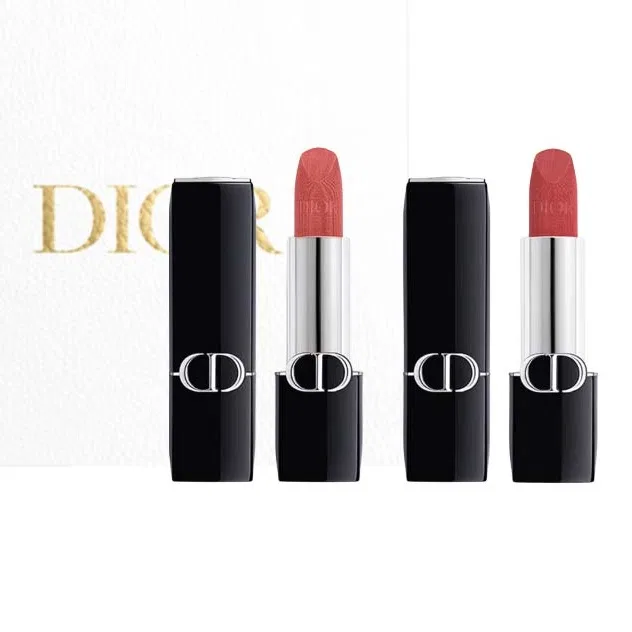 Женский набор помад с бархатной текстурой, 2 шт., DIOR, Red