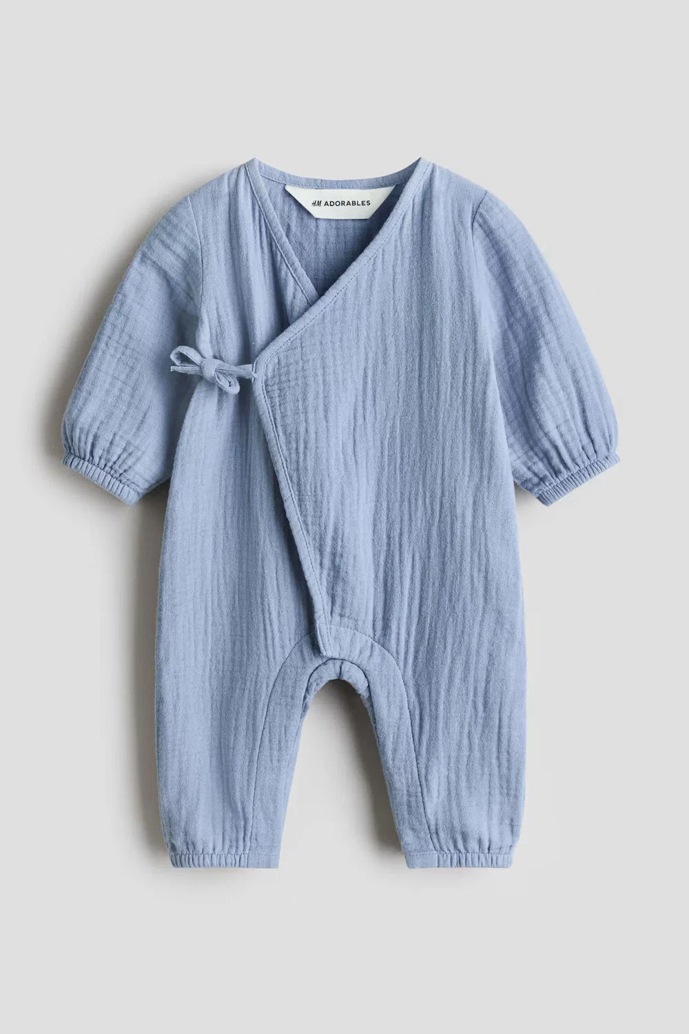 Комбинезон из хлопчатобумажной ткани H&M, Helles Mattblau