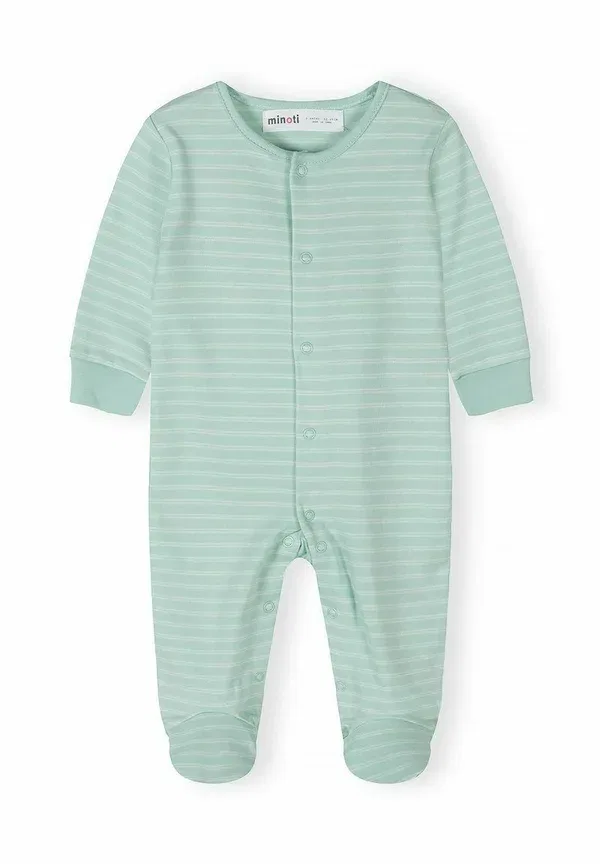 Комплект из 3 боди с длинным рукавом, хлопок, Sleep Suit Minoti, Cream, Light Green, светло-зеленый/кремовый — фото 4