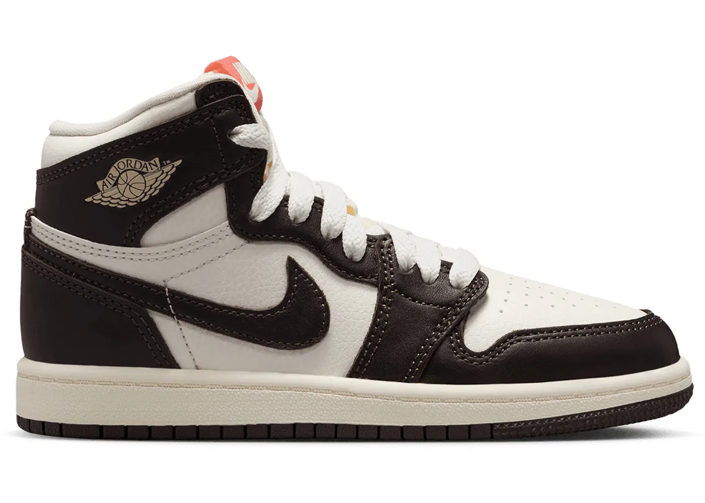 Детские кроссовки Lifestyle с высоким берцем Jordan 1 Retro High OG Jordan, Baroque Brown/Light Madder Root/Sail
