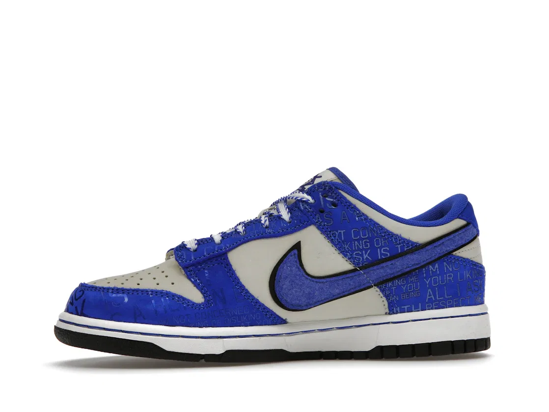 Детские кроссовки лимитированной серии Nike Dunk Low Jackie Robinson Nike, Racer Blue/Racer Blue Coconut — фото 3