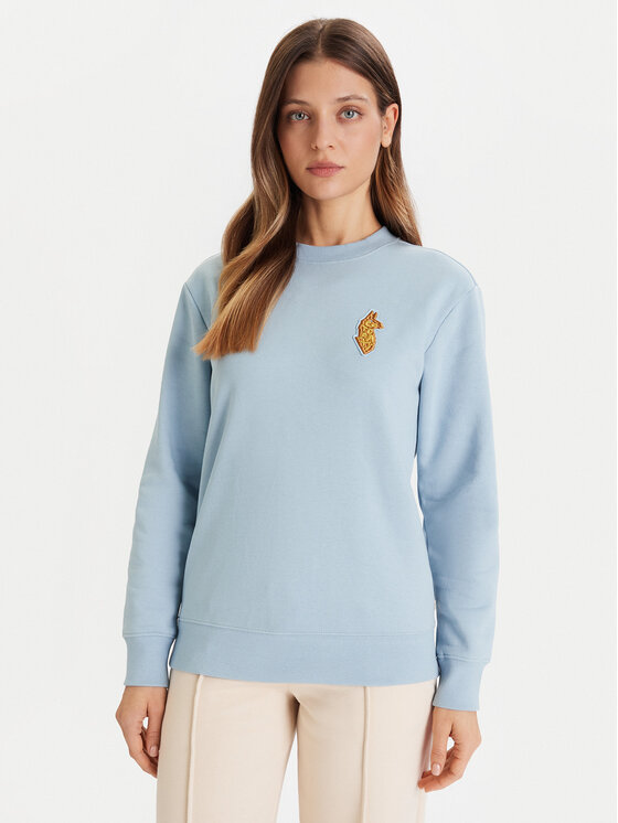 

Свитшот regular fit Lava Liama Crew F25474W1530 Cotopaxi, голубой