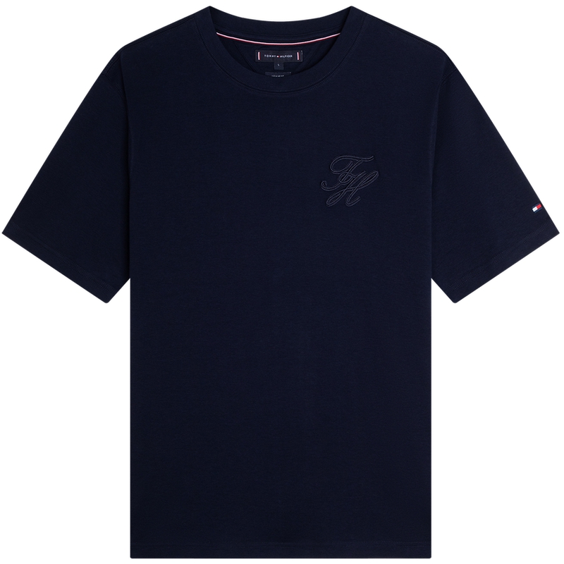 Футболка мужская Crew Neck Moderate Tommy Hilfiger, экрю z00 — фото 3
