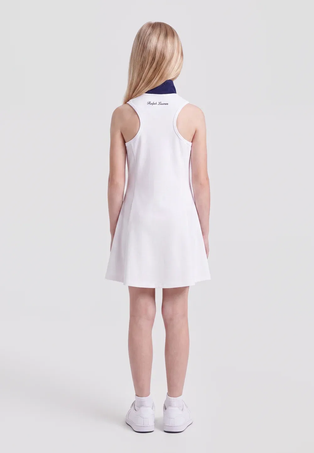 Платья сухие - повседневное платье Polo Ralph Lauren, Ceramic White/Refined Navy — фото 2