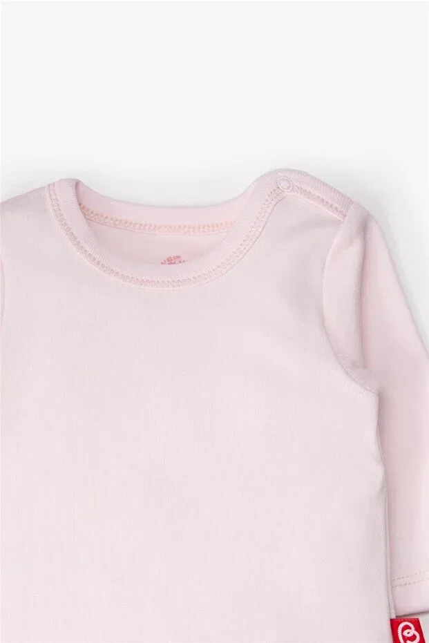 Детское боди с длинным рукавом комплект 5 штук Bebetto, Pink — фото 3