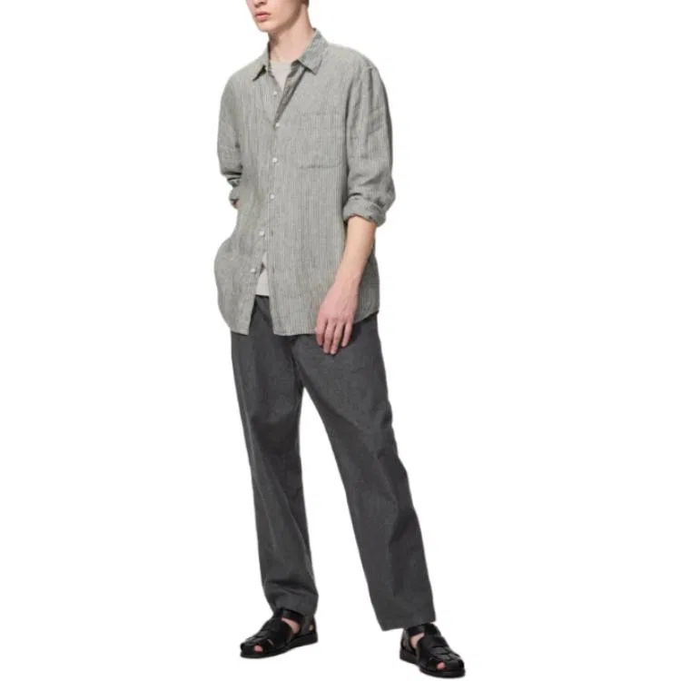 Джинсы унисекс темно-серые UNIQLO, Dark Gray — фото 3