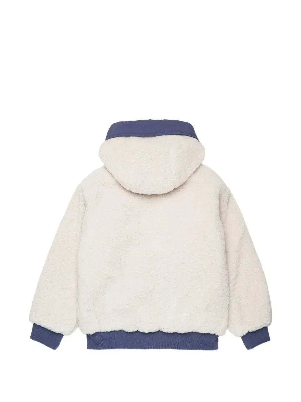 Двусторонняя куртка с капюшоном из плюша Diesel Kids, белый — фото 2