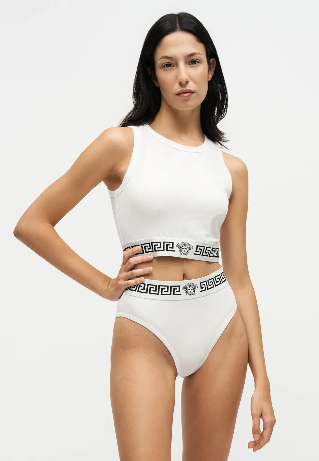 Бюстье Versace, White/Black — фото 4