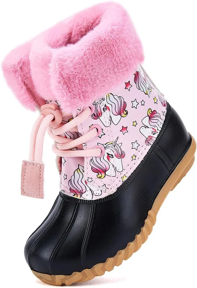 Детские зимние ботинки для мальчиков и девочек BMCiTYBM, Multi Light Pink — фото 4