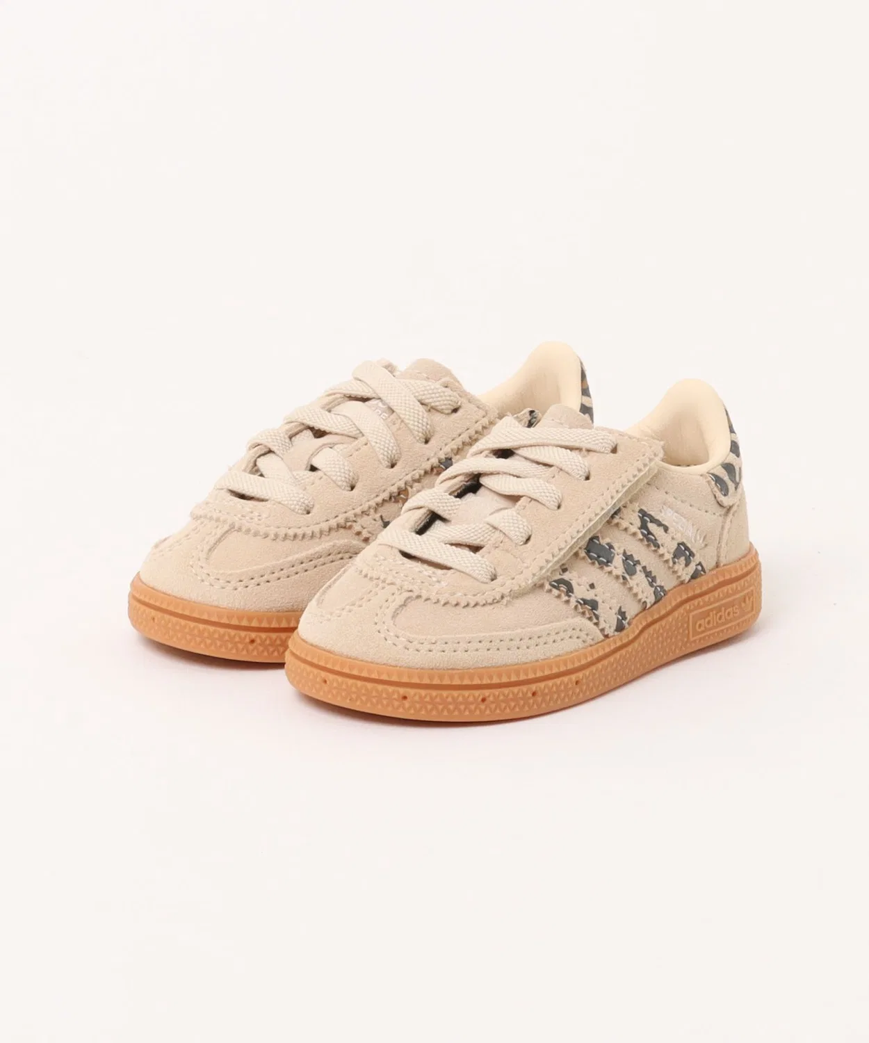 Детские кроссовки с леопардовым принтом Handball Spezial CF EL Adidas, Beige