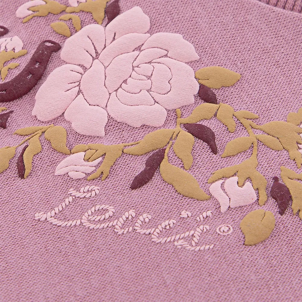 Детский свитшот для девочек с аппликацией Rose Front Tuck Crew Levi's, Pink — фото 4