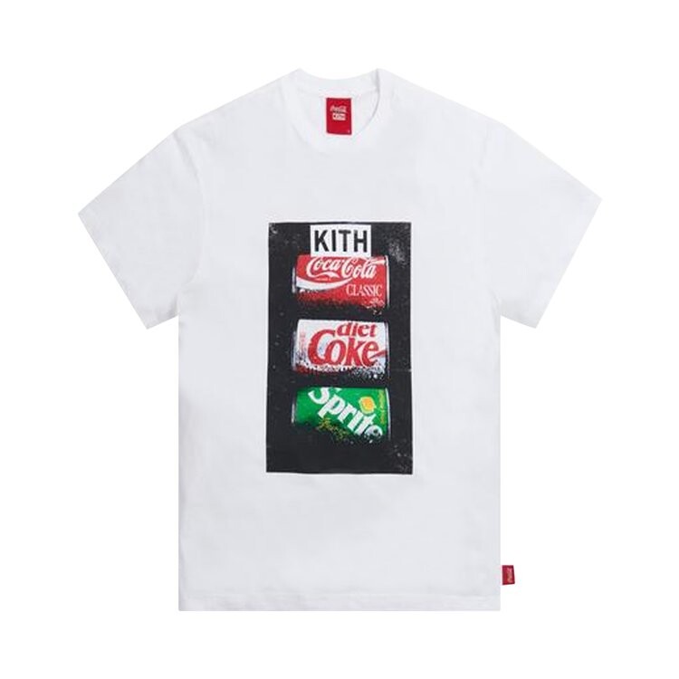 

Футболка Kith x Coca-Cola Flavors Vintage Tee 'White', белый