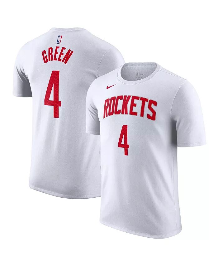 

Мужская футболка Jalen Green White Houston Rockets 2022/23 с именем и номером Nike