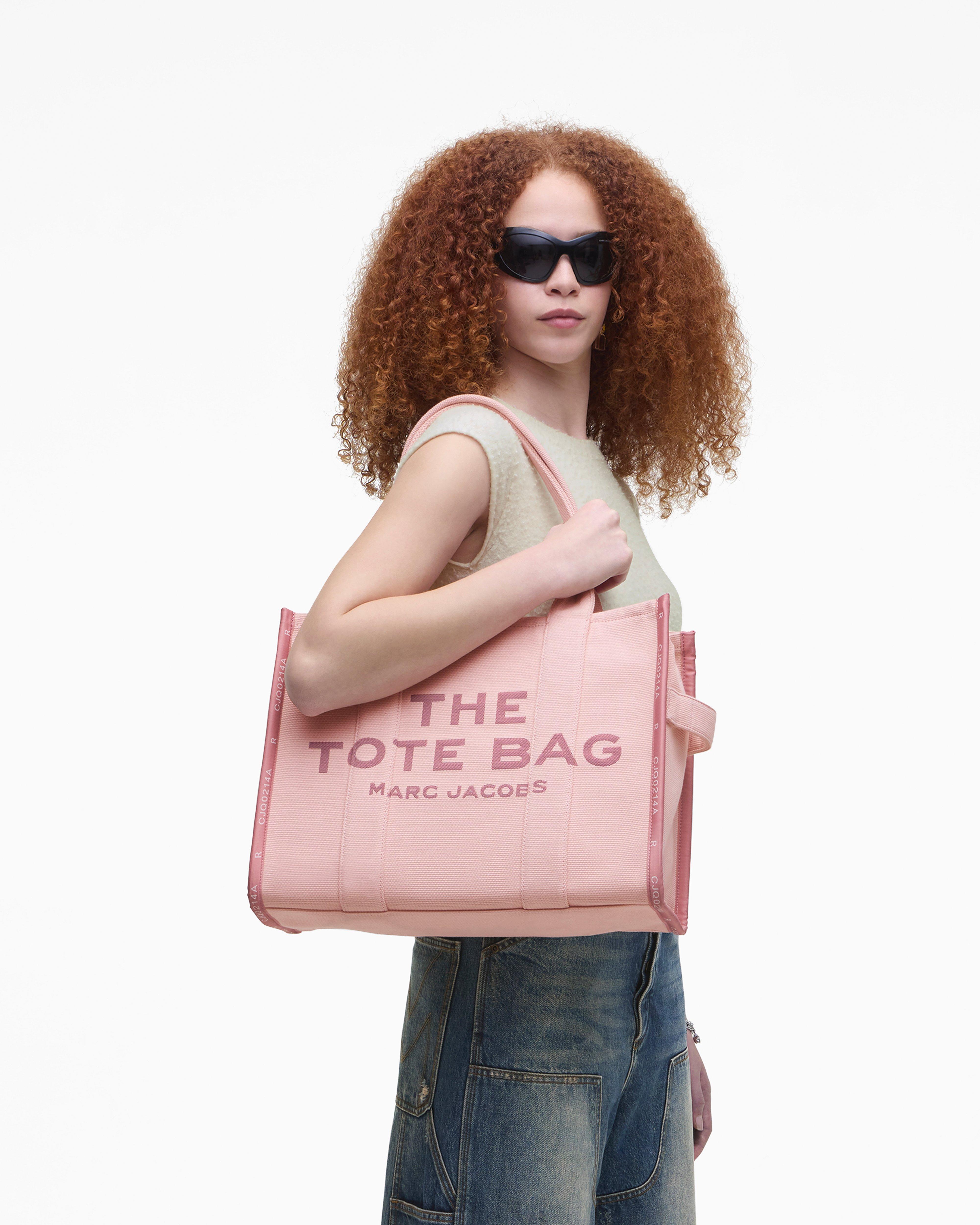 Большая жаккардовая сумка-тоут Marc Jacobs, розовый — фото 2